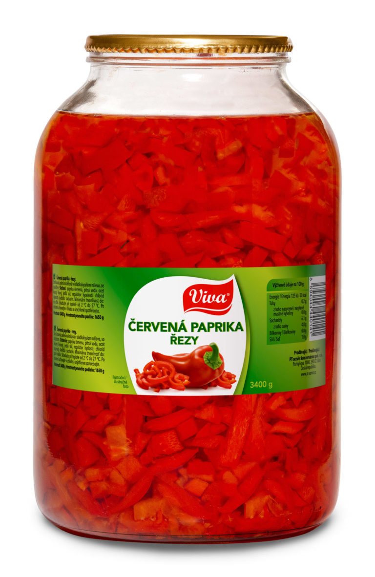 Viva Paprika Cervena Rezy 3400g Web | PT Servis